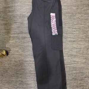 Black Utility Cargo Pants with Side Pocket